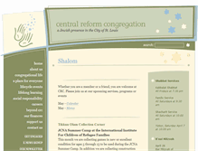 Tablet Screenshot of centralreform.org